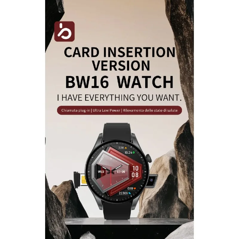 ساعة ذكية BW16 4G جديدة: نظام تشغيل Android |   شاشة 1.50 بوصة |   الوصول إلى جوجل بلاي |   فتحة بطاقة SIM |   عداد الخطى |   جهاز تعقب النوم