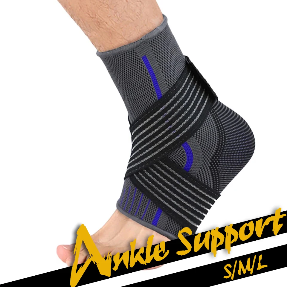 GOBYGO 1Pcs Ankle Support Compression Straps Basketball Football Ankle Band Avoid Injuries Running Fitness Ankle Protective Gear