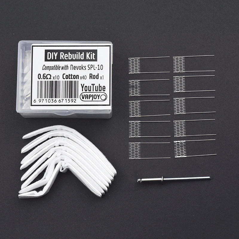 NEW DIY Rebuild Kit nevoks SPL-10 0.6ohm Mesh Coil Resistance Wire Replacement Accessory Tool