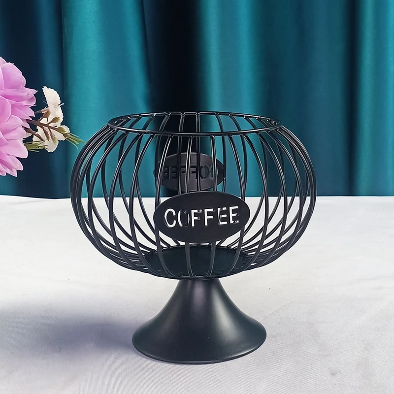 Cestino portaoggetti per capsule di caffè scavato per Home Cafe Hotel Nero