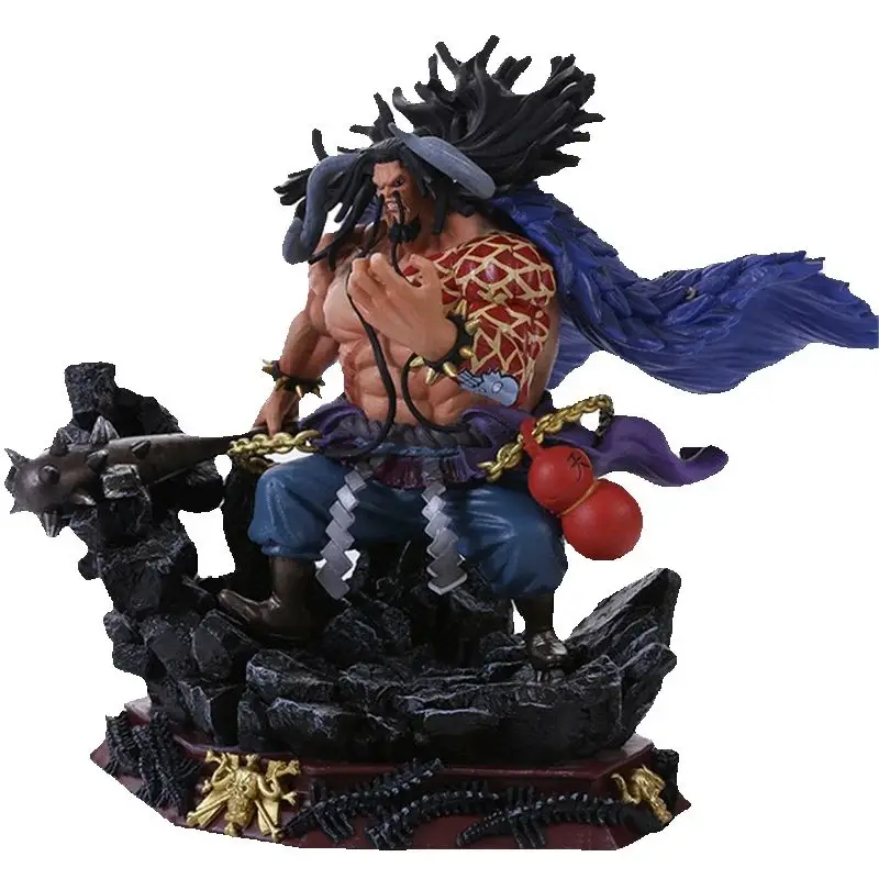 Anime One Piece Cuatro Emperadores Bestia Piratas Kaido Battle Ver. GK PVC figura de acción estatua coleccionable modelo niños juguetes muñeca regalo