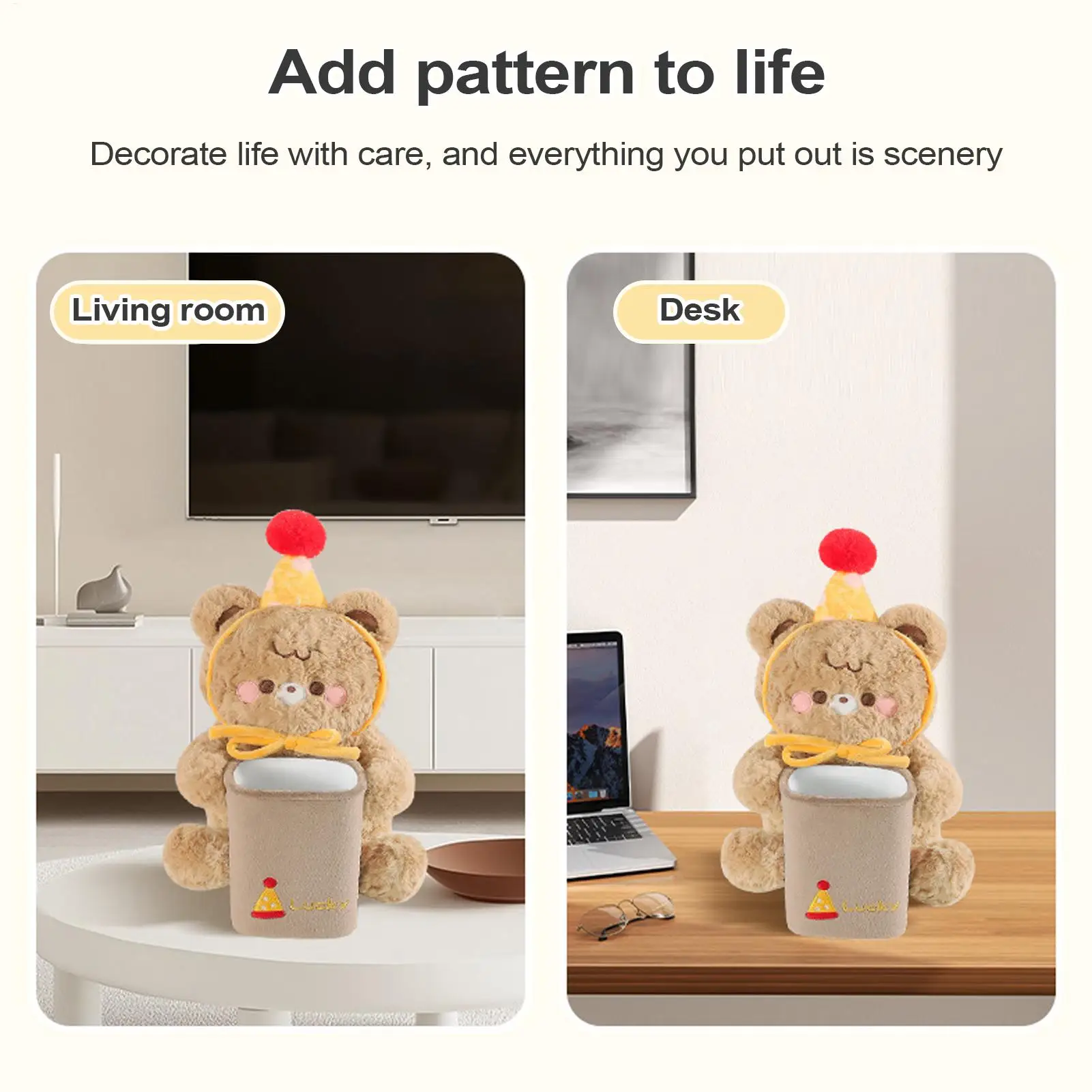 

Мягкая плюшевая автомобильная коробка для салфеток, мультяшный плюшевый автомобильный держатель для салфеток, мусорный бак, диспенсер для бумаги, чехол для салона автомобиля, аксессуар для