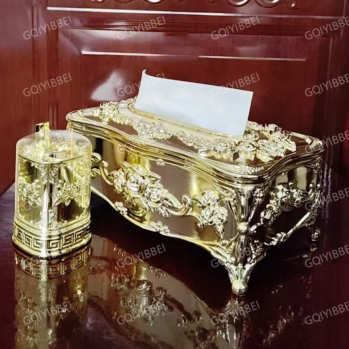 European Desktop Decoration Storage Box Kitchen, Living Room, Office, Dining Room, Hotel Tissue Box/Toothpick Holder