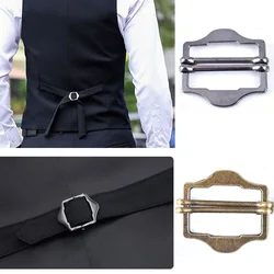 5pcs/pack Metal Double Needle Vest Windbreaker Belt Mesh Adjustment Buckle Hat Four-stop Buckle Alloy Backpack Button