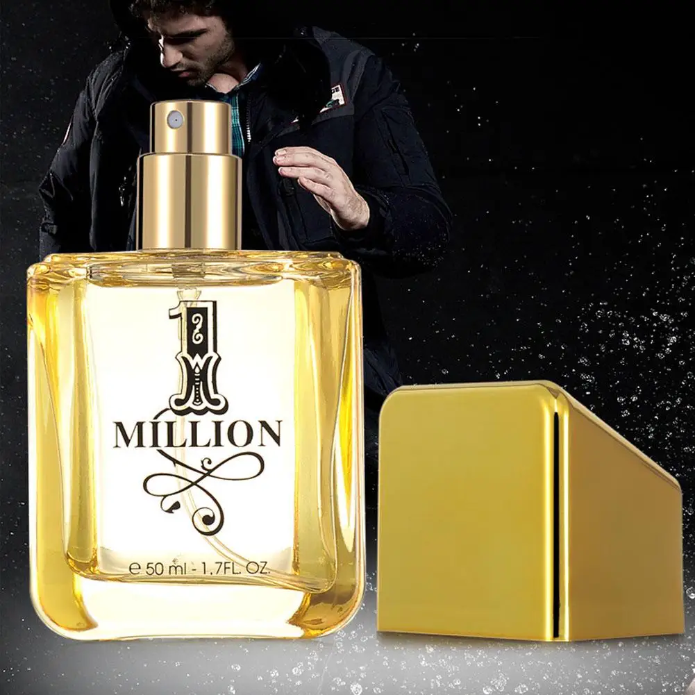 50ml Million Gold Perfume Original Soft Golden Millionaire Men's Seductive Leather Dating Gift For Men Women Dupes Perfume