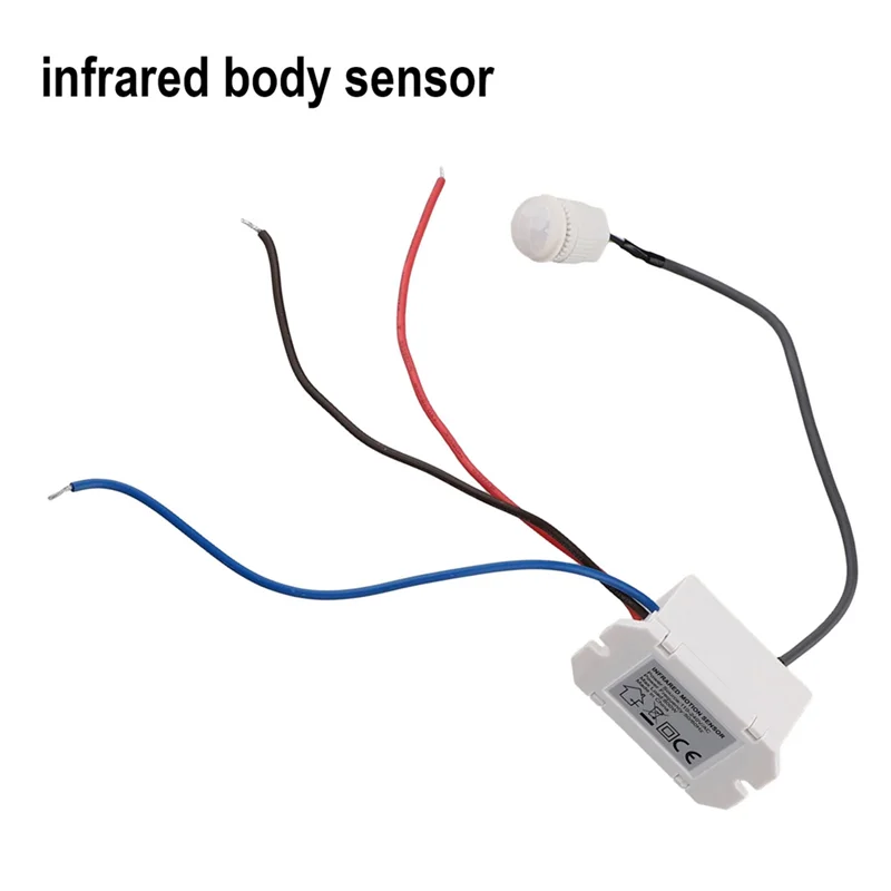 ABAN Practical Useful Wall PIR Sensor Detector Light Switch 50/60Hz 6M Motion Occupancy Rest Dips 220-240V/AC 360°