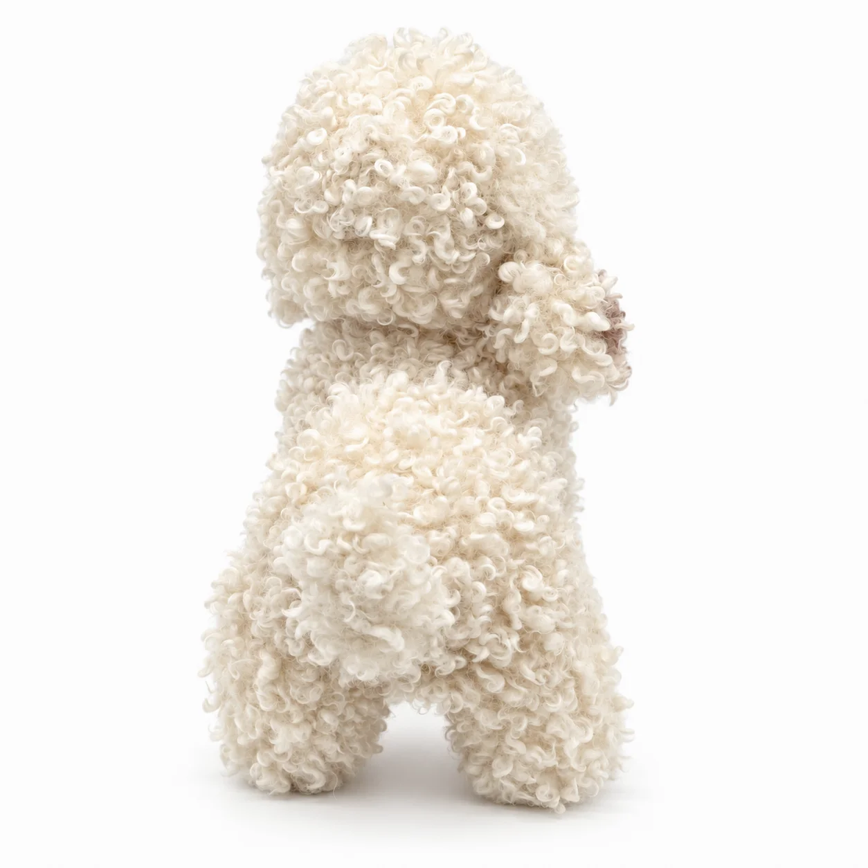 Realistic White Poodle Plush Dog Stuffed Toy Cute Animal Doll Ideal Gift for Kids
