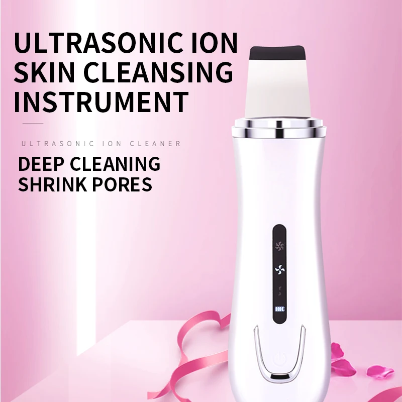 #Ultrasonic Peeling Machine Beauty Instrument Cleansing Instrument Household Export And Import Facial Pore Cleaner