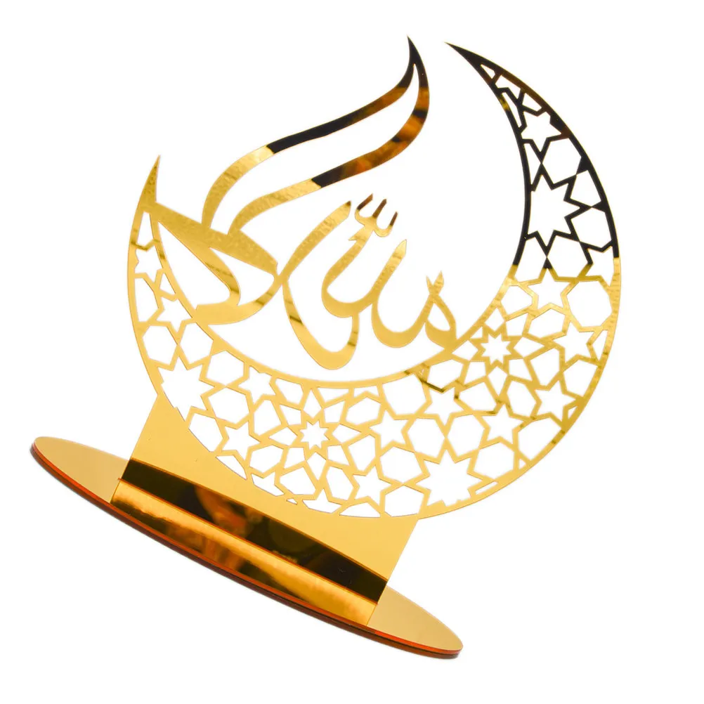 Fine Workmanship Acrylic Eid Ornament Unique Ramadan Themed Festival Decor Small Space Friendly Home Office Decor Exquisite