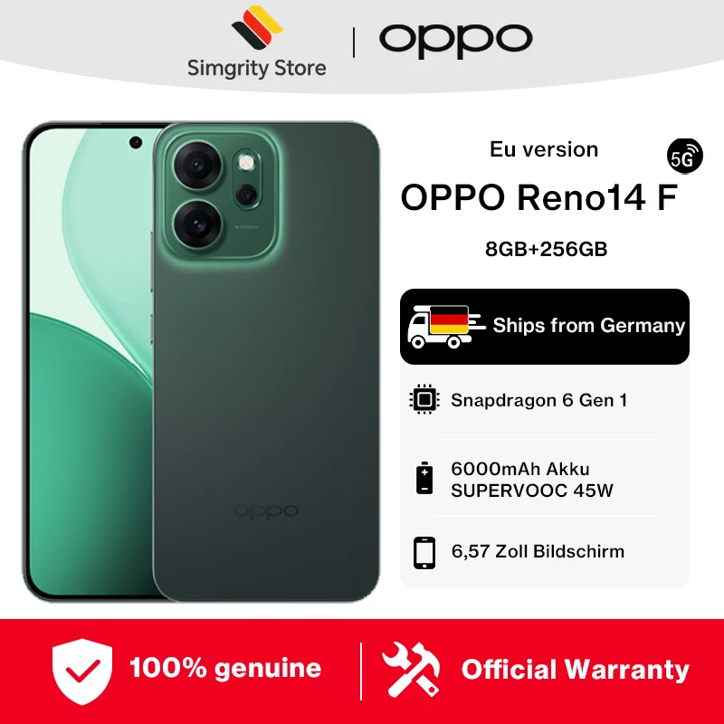 Smartphone OPPO Reno14 F 5G Pantalla AMOLED de 6,57″ y 120 Hz Snapdragon …