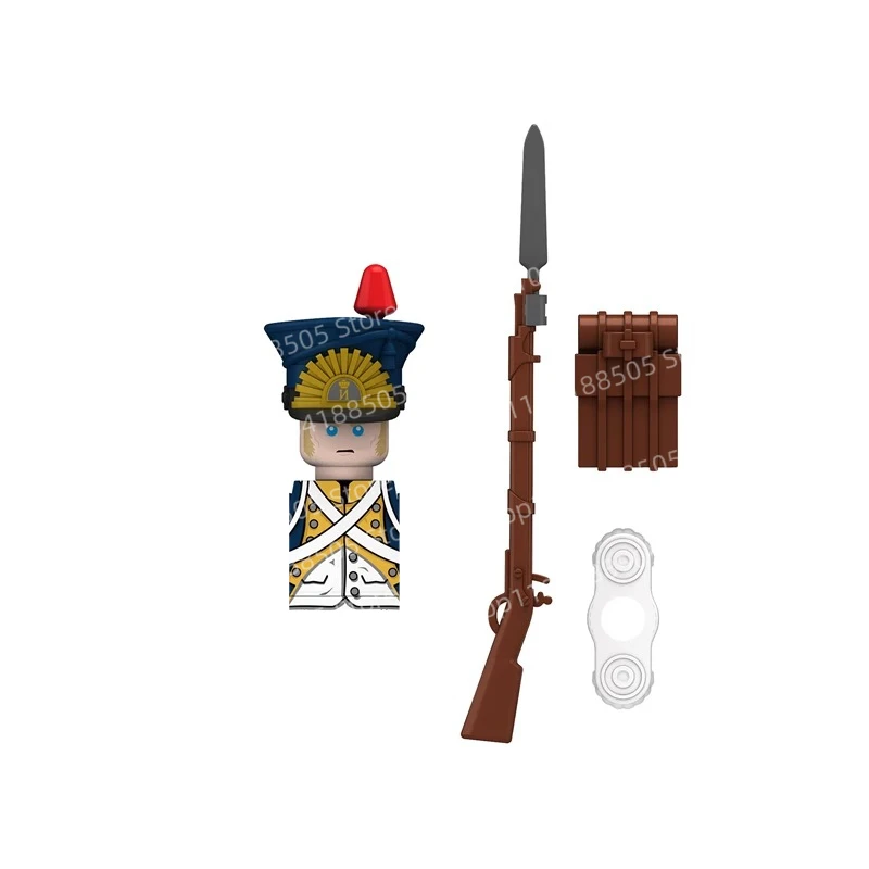 مكعبات البناء العسكرية MOC، مان زاي، ضابط الفرسان، القائد، لعبة الجسيمات الصغيرة هدية #3