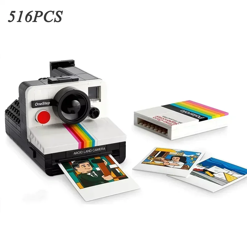 2026 Nieuwe Collector's Edition Polaroid SX-70 Creatieve Camera Model 516 Graanpuzzel Assembleren Bouwstenen Verjaardagscadeau Speelgoed