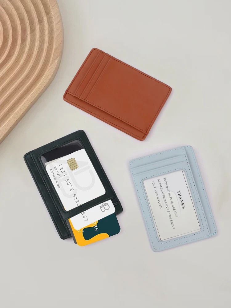 

Business Card ID Holder Credit Card Case Candy Color Bank Card Multi Slot Slim Card Case Wallet Card Cover Valentine's Day gift