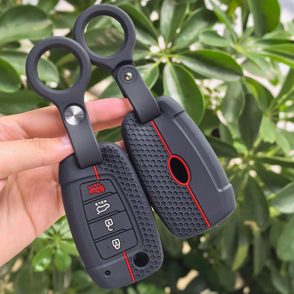 

For Hyundai I30 I40 I35 Ix35 Tucson Kona Solarium Celesta Solaris Sonata Accent Elantra Creta Venus Silicone Car Key Case Cover