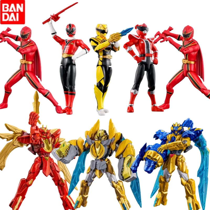 Bandai In Stockno.1 Sentai Gozyuger  White Bear  Donbrothers  Super Action Figure Movable Joint Into A Hero Model Doll Toy Gifts