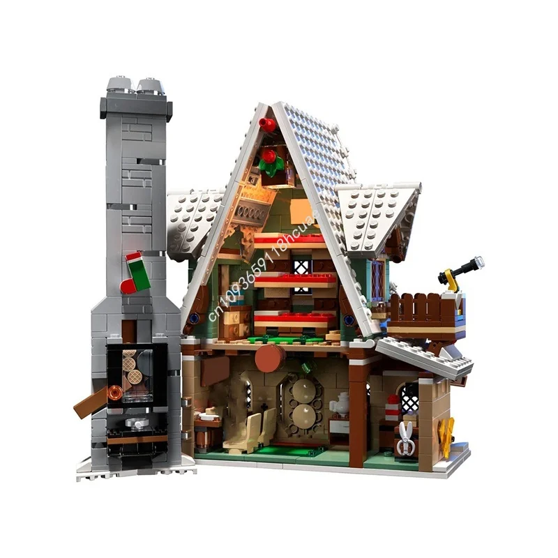 1288 pçs moc elf club casa como fixar uma placa de base modelo blocos de construção brinquedo construção diy ideia criativa presentes natal crianças