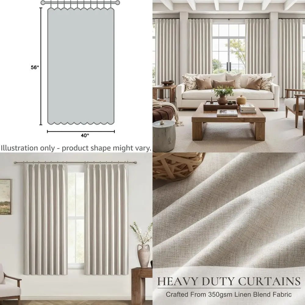 

54 затемняющие шторы для спальни, длина 56 лет, стиль бохо, термобельеные шторы (2 панели, 40x56)