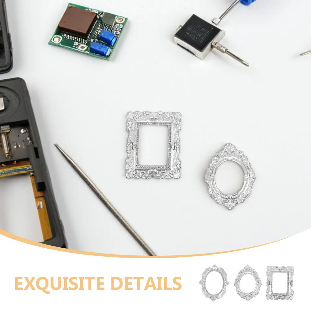 Cadres miniatures Vintage en résine, 30 pièces, accessoires créatifs à créer soi-même, cadre Photo, ornements, fournitures artisanales