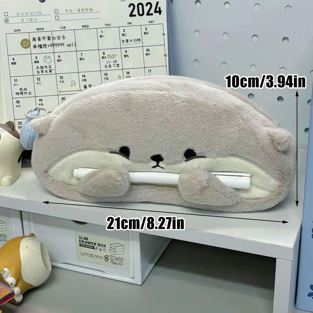 Multi-function Pen Bag Otter Penguin Large Capacity Pencil Case Pen Box Student