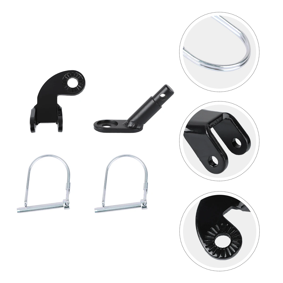 

Sturdy Bike Trailer Hitch Coupler Durable Attachment Pullhead Accessories for Bicycles Electric Bikes Towing Long Life Practical