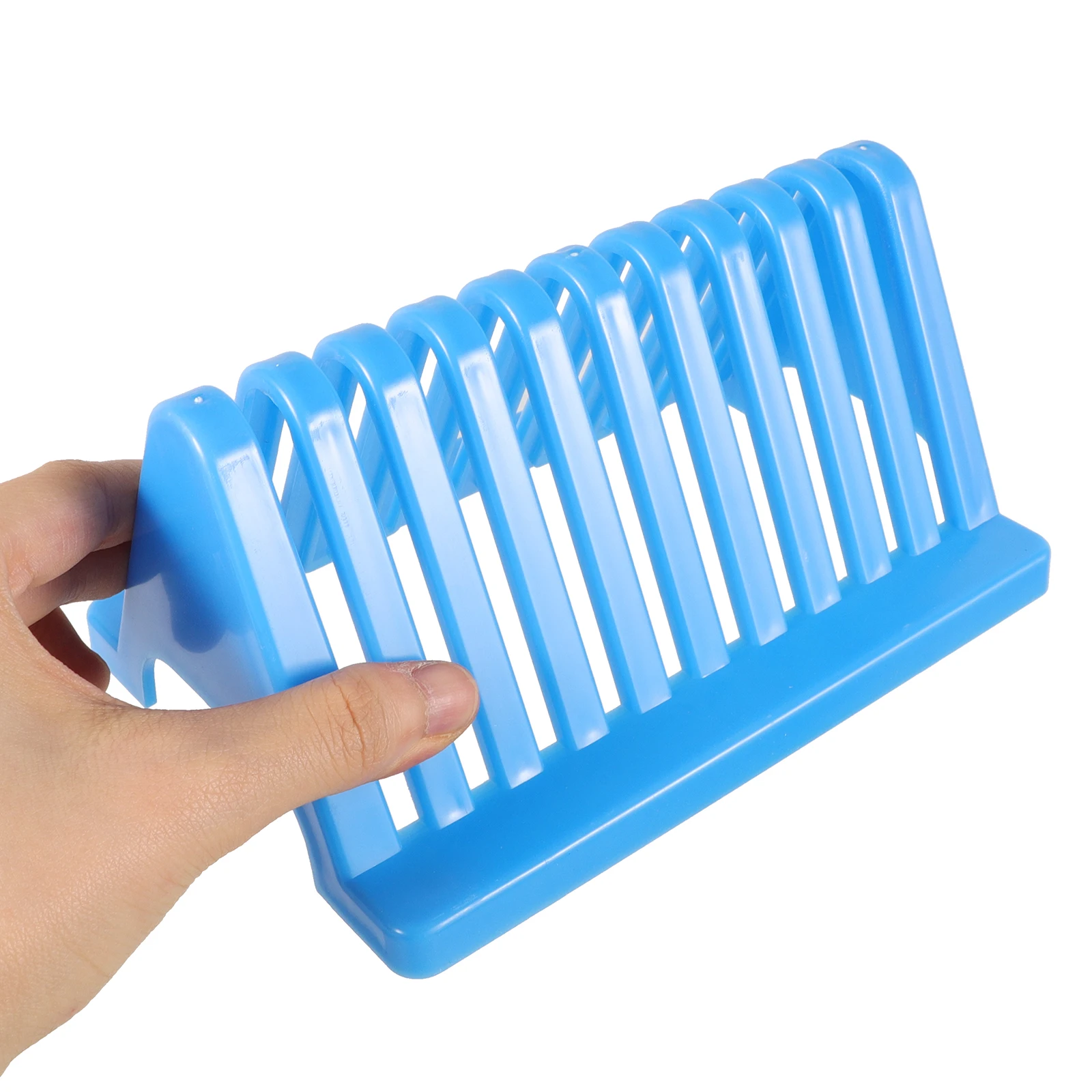 

Triangle Drain Rack for Microscope Slides Staining Storage Plastic Lab Essential Space Saving Fits Needs Teaching