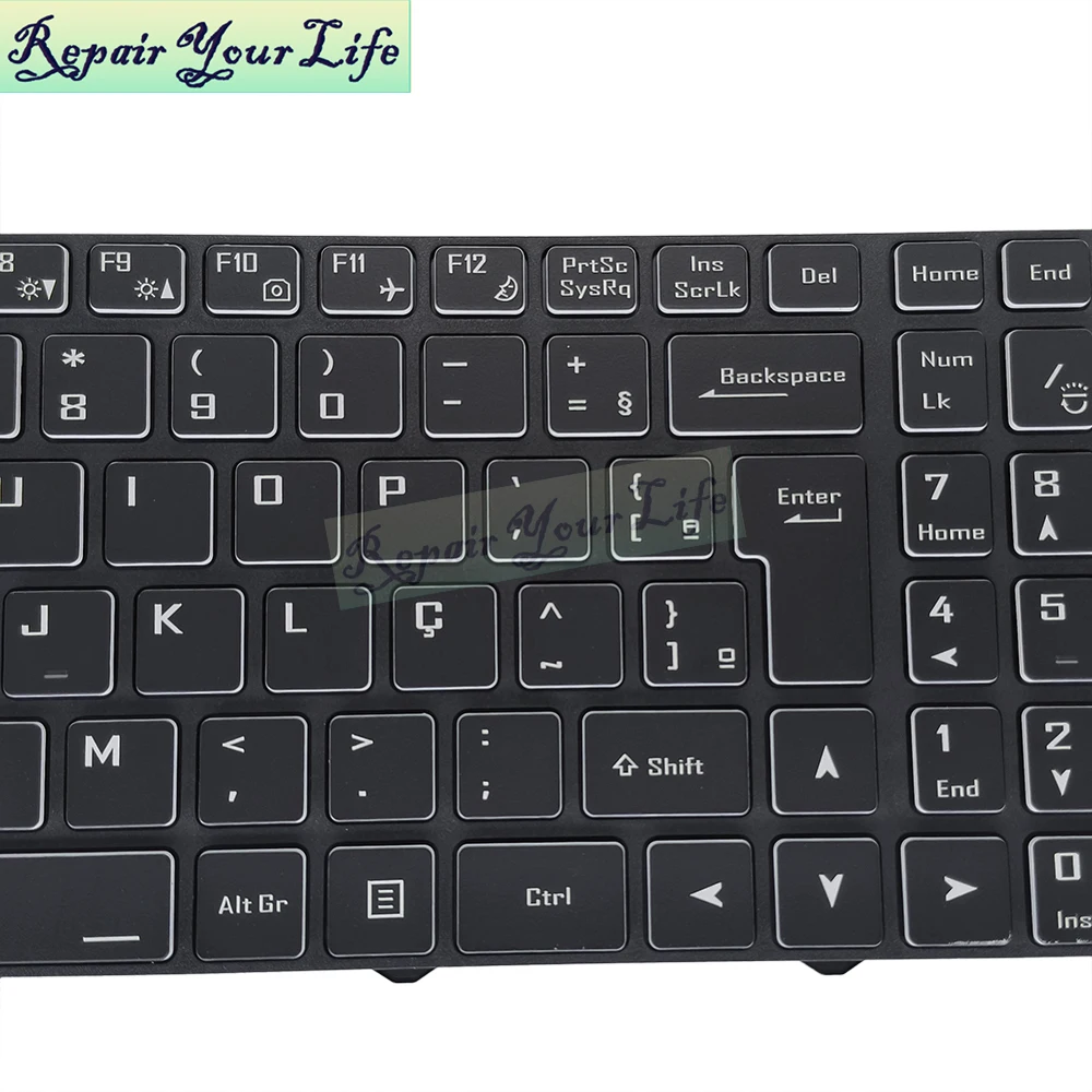 PT-BR Italian Portuguese Brazilian Keyboard Laptop Backlight For Clevo N970 N960TC TF For Hasee GX9 GX8 GX10 TX9 TX8 TX7 ZX8 ZX7