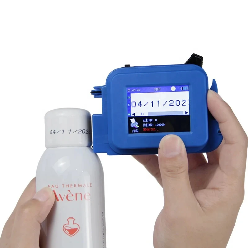 Mini Handheld Intelligent Inkjet Printer for Production Date & Seal, Works on Bottle Bottom / Packaging Bag / Drink Can