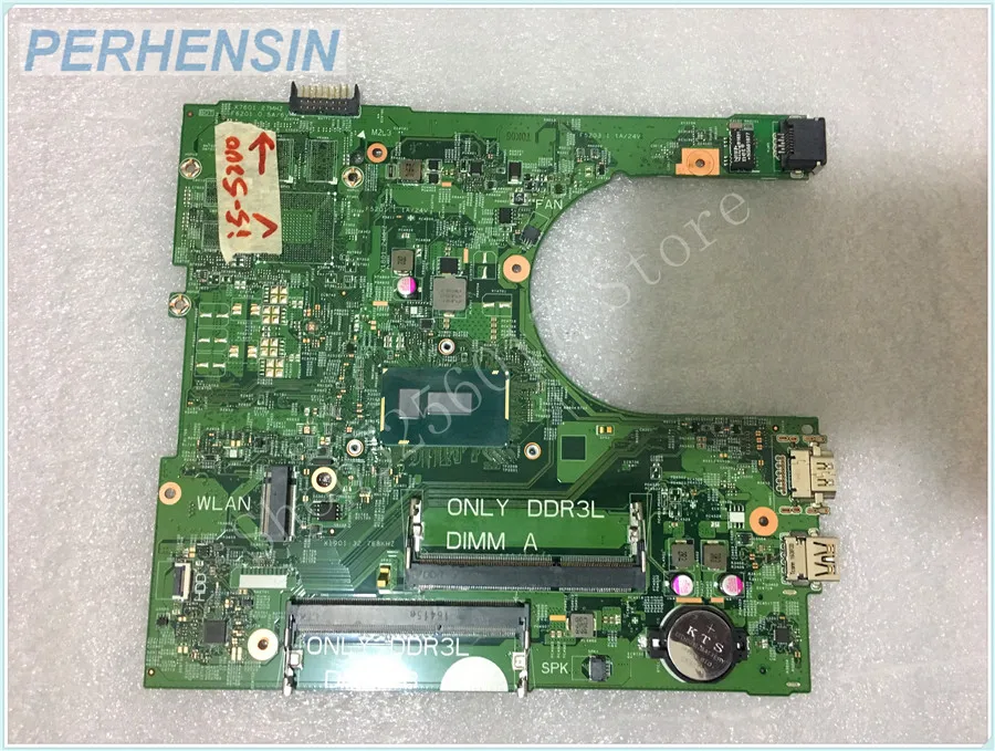 

Материнская плата для ноутбука DELL Inspiron 3558, i5-5200U, 100% тест, ОК, бесплатная доставка