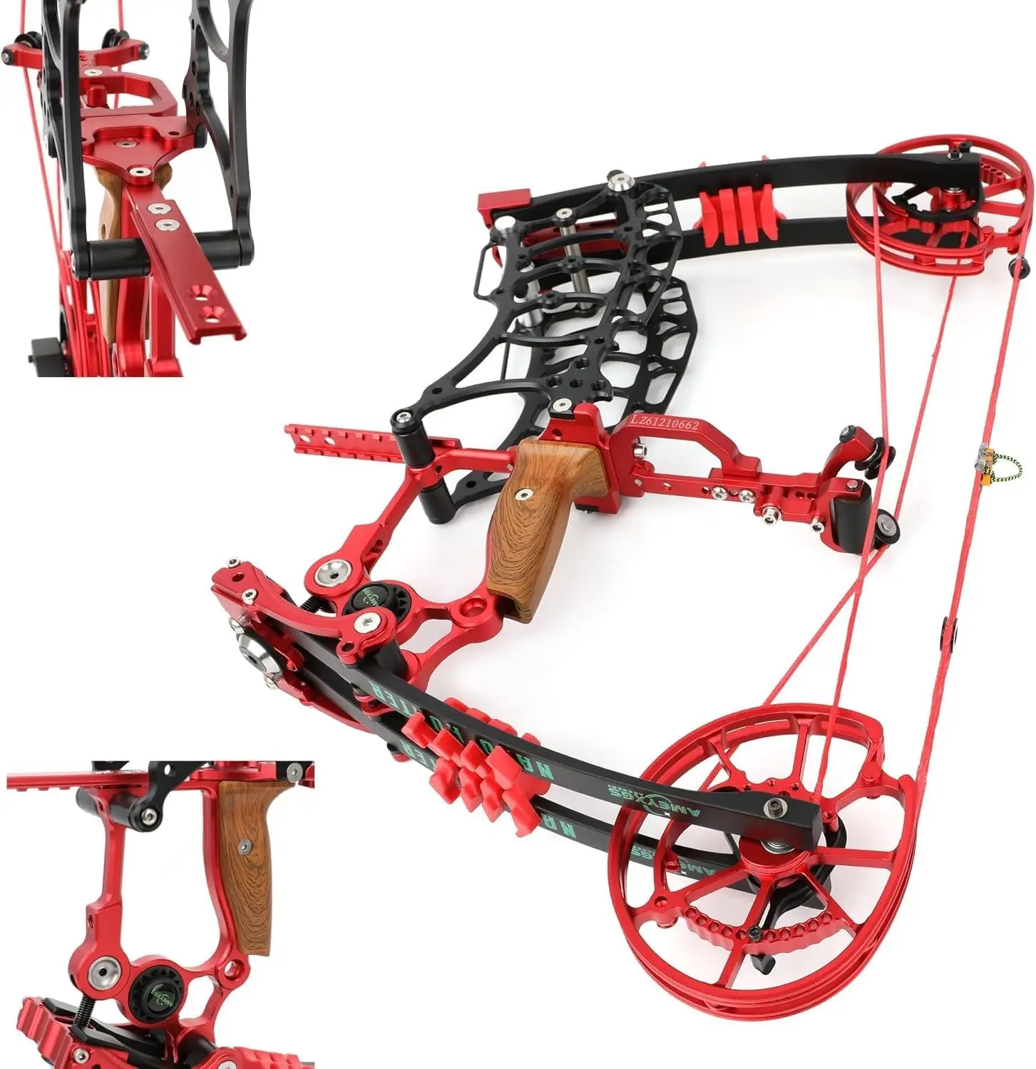 Dual-Use Compound Bow, 30-70 lb Draw Weight, Shoots Arrows and Steel Balls, Ambidextrous for Right and Left Hand