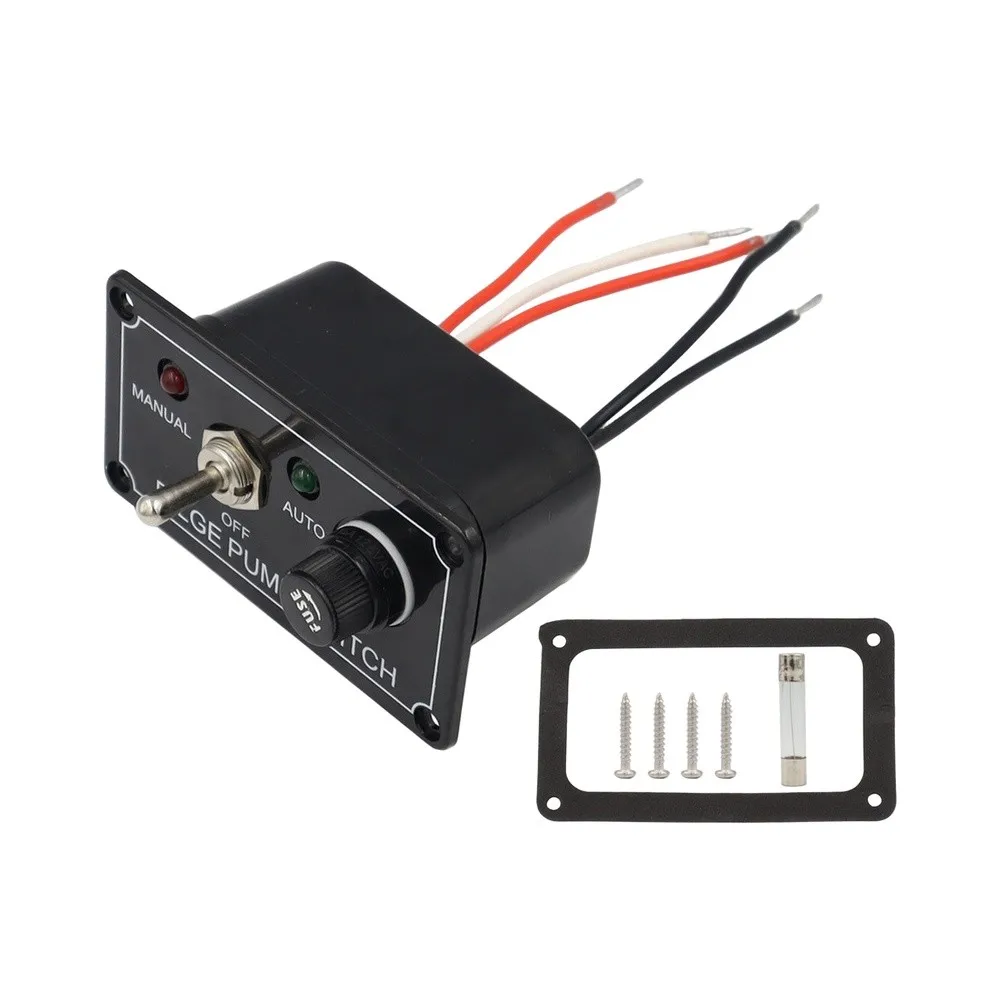 12V Bilge Pump Control Switch Panel With Manual/off/automatic 5A FOR Yacht Campers Modification Accessories