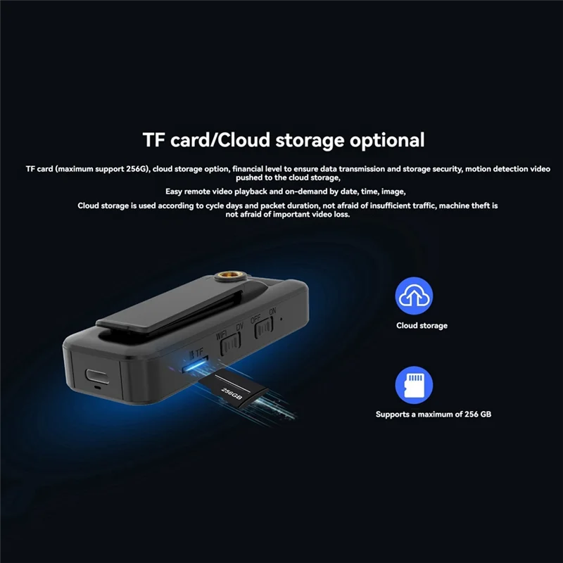 WIFI مسجل محمول HD مسجل كاميرا إنفاذ القانون المحمولة مشبك خلفي كاميرا رياضية مسجل فيديو محمول