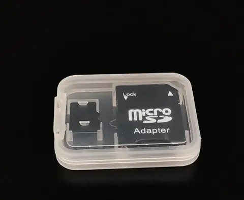 2000pcs Transparent Clear Standard Boxes SD SDHC Memory Card Case Holder Box Storage Carry Storage for SD TF Card