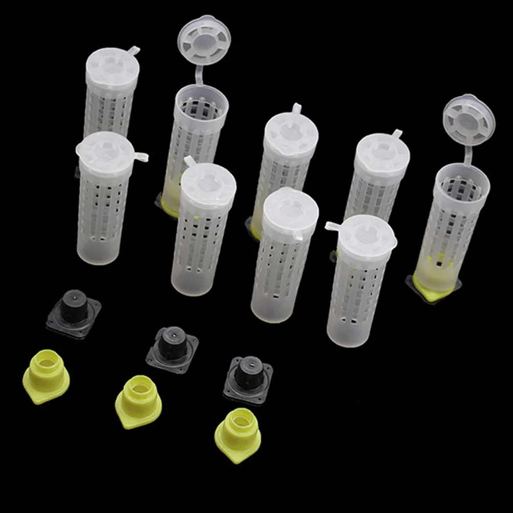 

40Pcs Bee Breeding Cage Queen Protector Mesh Ventilated Shield for Hive Transport Keeper Supplies Farm Maintenance