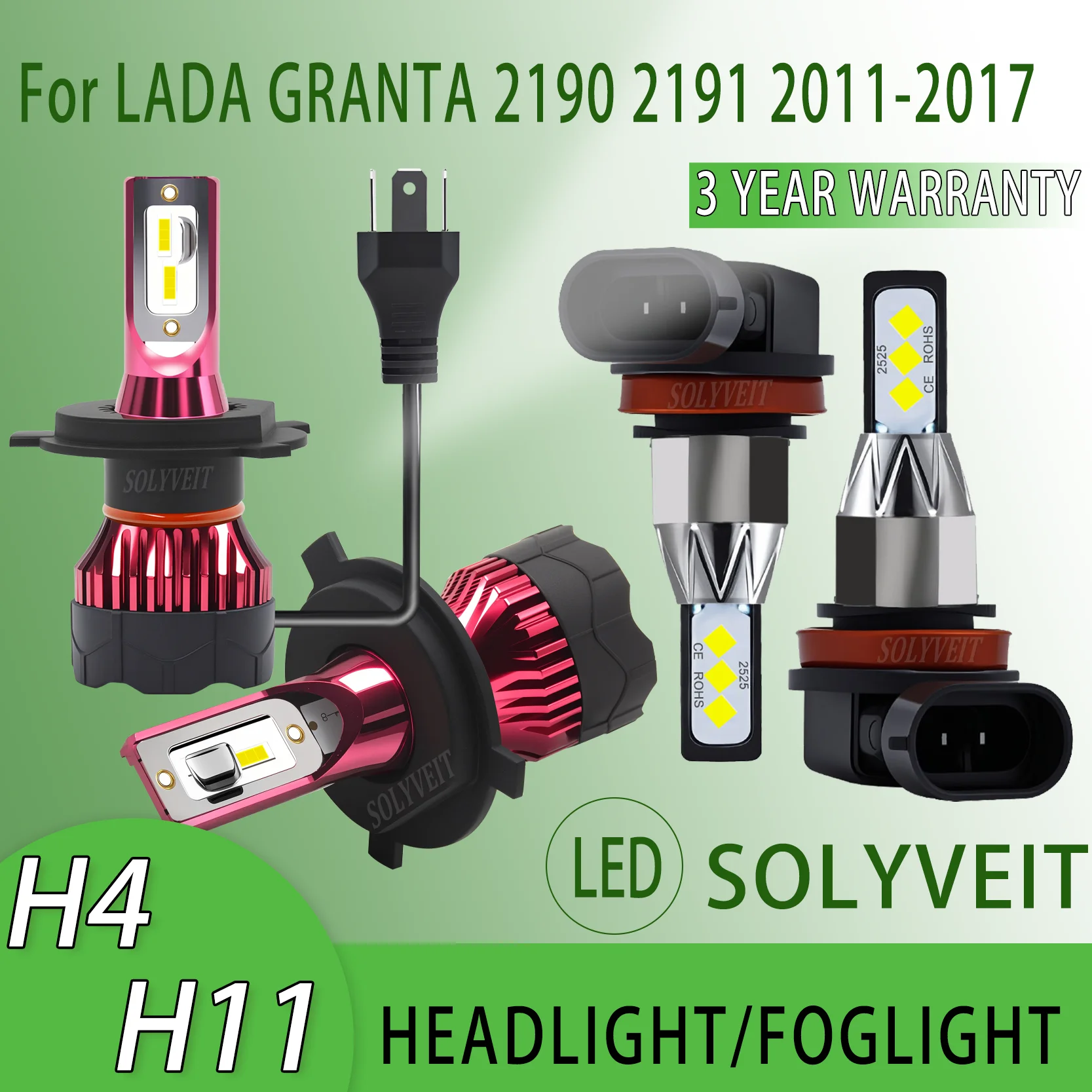 

Energy-Saving Simple to Install H4 H11 LED HEADLIGHT FOGLIGHT FOR LADA GRANTA 2190 2191 2011 2012 2013 2014 2015 2016 2017