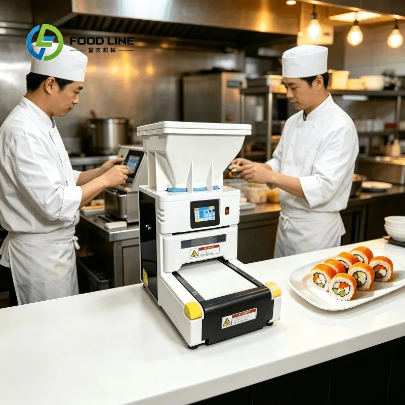 Customized automatic rice spreading machine sushi rice sheet maker for chain sushi shop food processing business high production