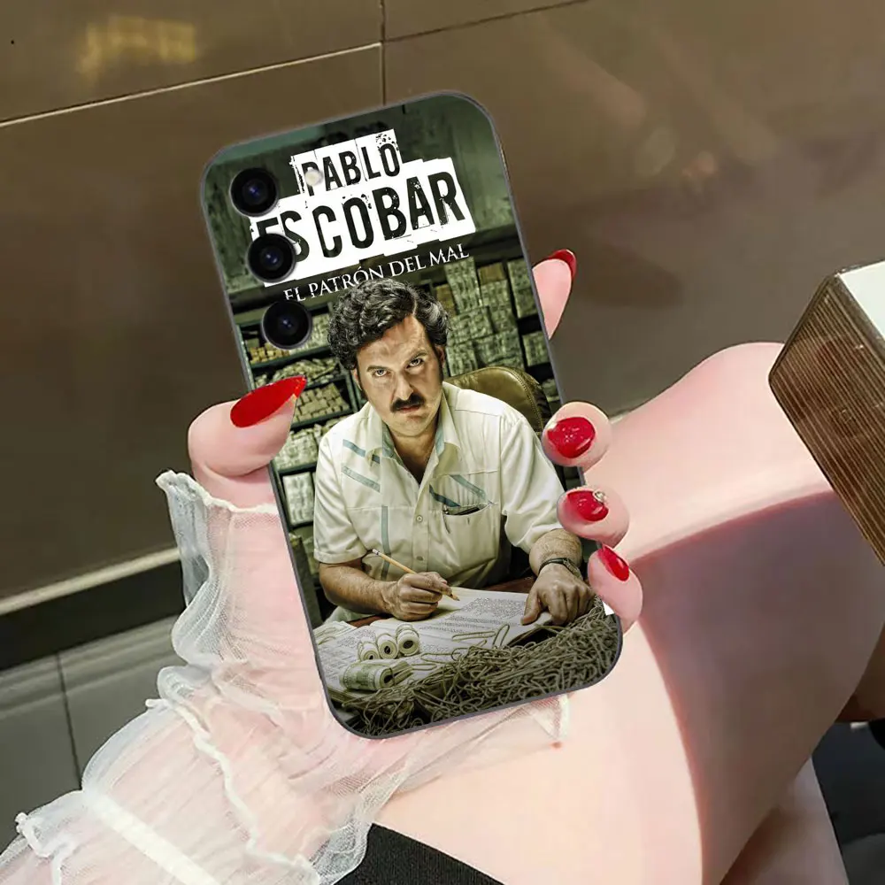 Narcos المسلسلات التلفزيونية بابلو إسكوبار غطاء جراب هاتف لسامسونج غالاكسي S25 S24 S23 S22 S21 S20 FE S10 S9 زائد الترا حافظة فوندا كابا