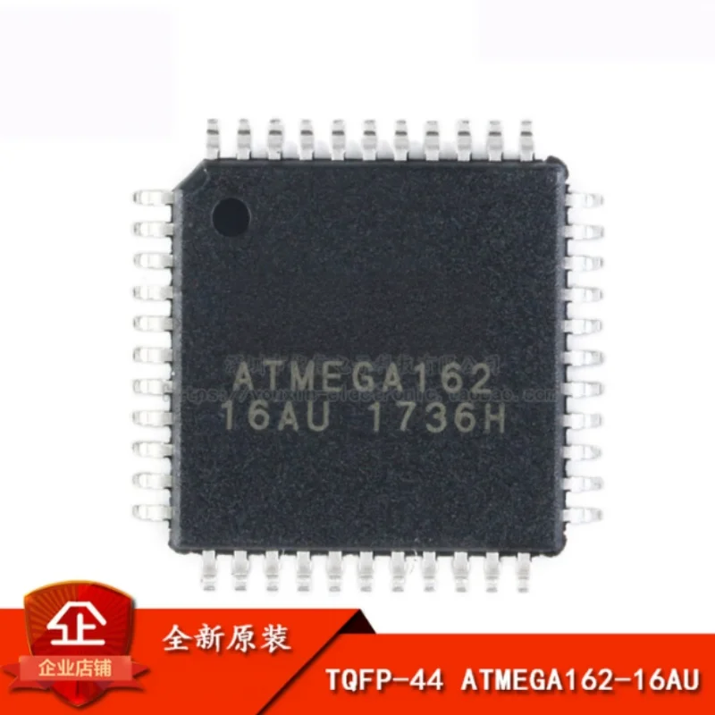 5PCS ATMEGA162-16AU TQFP-44 8-bit AVR Microcontroller 16MHz 16KB Flash ATMEGA162 MCU IC Integrated Circuit Electronic