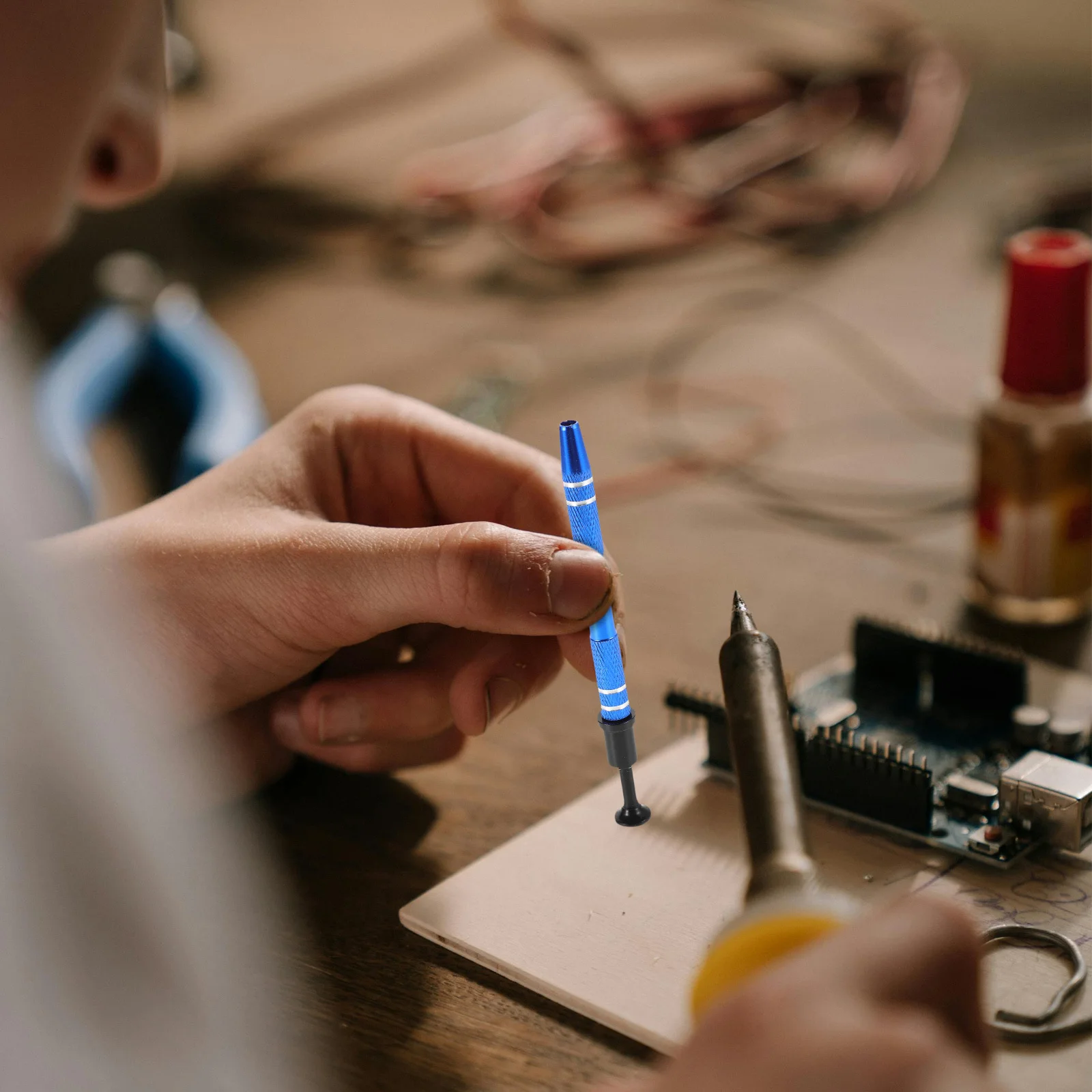 

1 set 1 Set Of Ic Chip Puller Tool, Electronic Components Grabber For Small Parts, Multifunctional Metal Claw Pickup Holder For