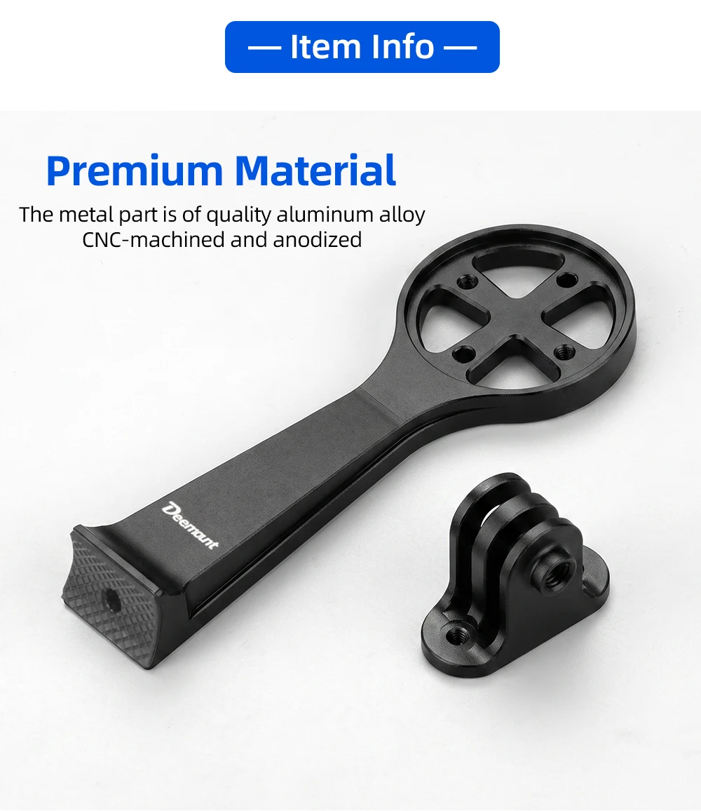 Deemount Extended Stem Holder für Specialized Roval Rapide Cockpit, passend für Garmin 1050 Wahoo ACE Magene GoPro Mount Bracket Holder – Detail 4