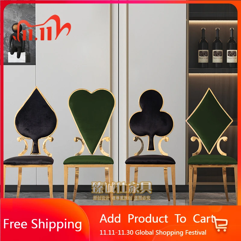 

Kitchen Luxury Dining Chairs Throne Restaurant Designer Ergonomic Dining Chairs Comfortable Waiting Muebles Trendy Furniture