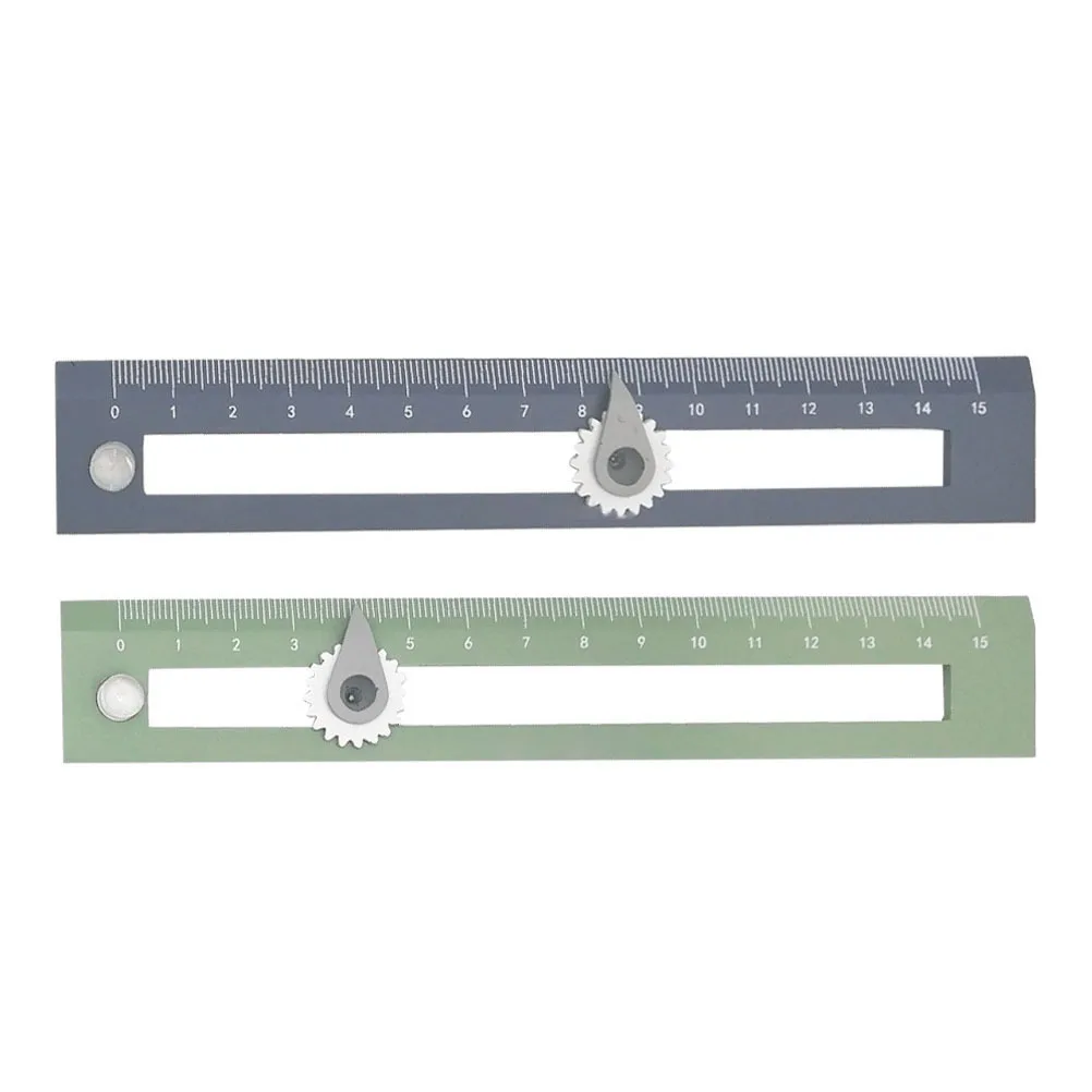 

2Pcs Drawing Ruler Set Plastic Compass Straightedge Precision Measurement Tool for Teachers Students Engineers Drafting