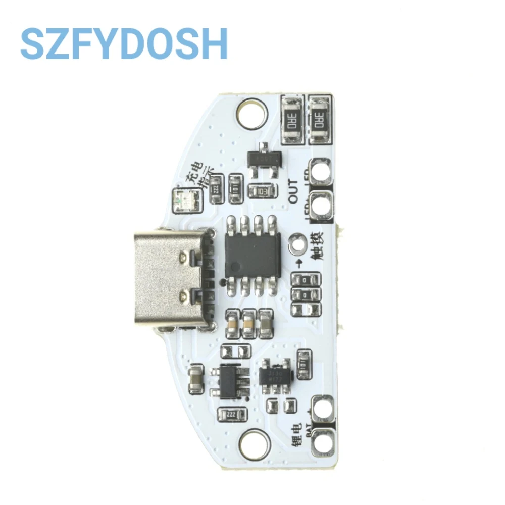 1-10Pcs Type-C Table Lamp Circuit Board USB Charging Three Gear Stepless Dimming Led Touch Small Night Lamp Control Module