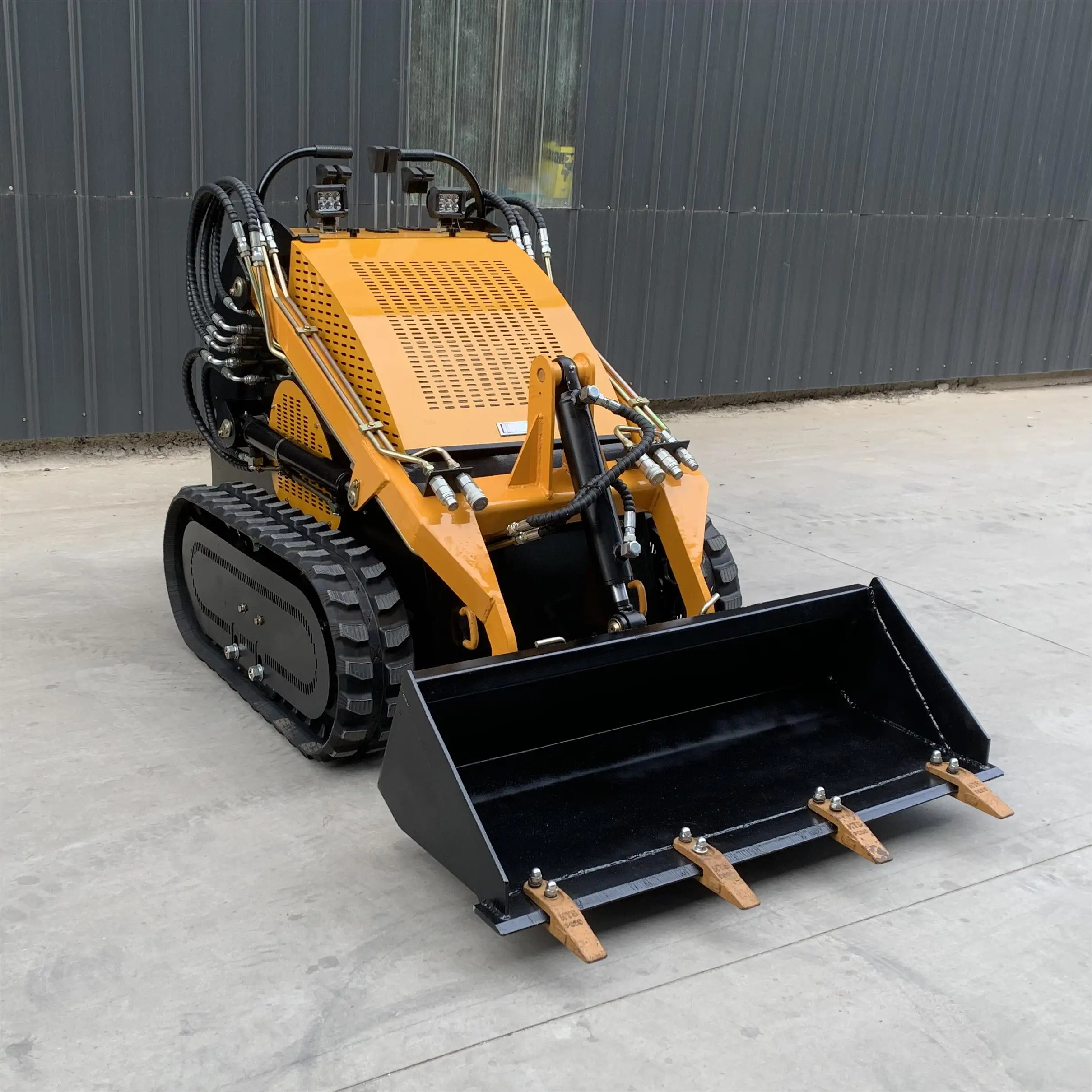 for Newest !!! small skid steer front end loader bucket mini loader skid steer attachment snow blower skidsteer used loaders