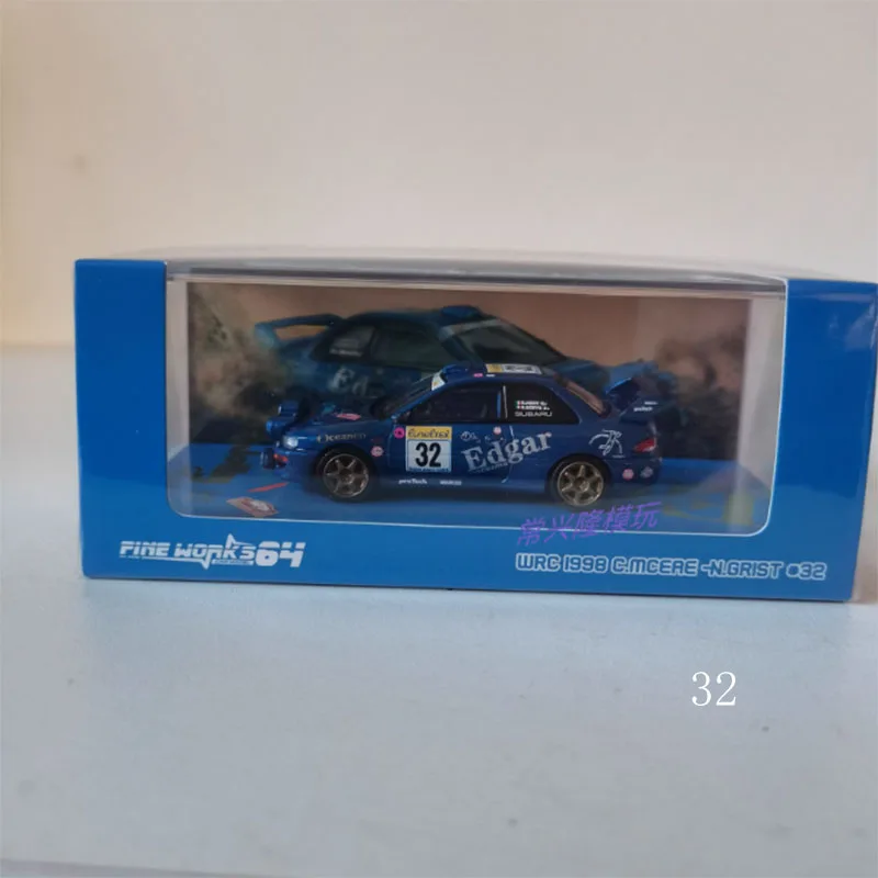 Fine works 1:64 Scale Subaru Impreza WRC Car Model Rally Car Alloy