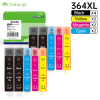 Coraljet Ink Cartridges 364XL Compatible with HP Photosmart 5520 5510 5524 6520 5515 OfficeJet 4620 4622 DeskJet 3520