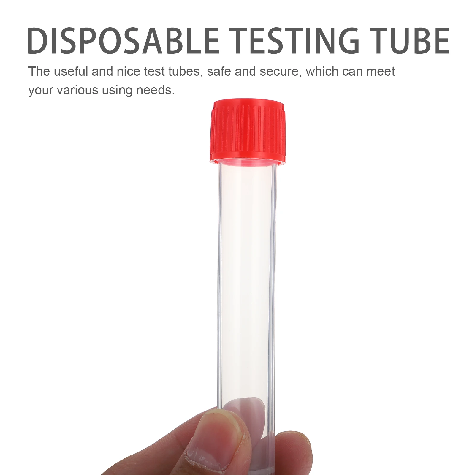 20 قطعة أنابيب اختبار عالية الجودة يمكن التخلص منها أنابيب الطرد المركزي للدم مجموعة عينات المستشفى أنبوب اختبار أنبوب اختبار المتاح