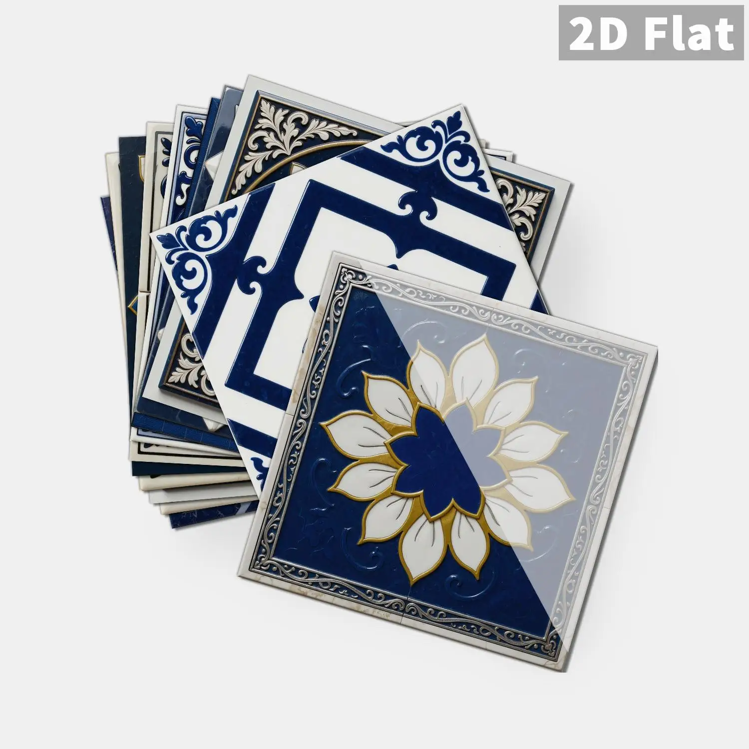 

36 pieces of vintage Moroccan self-adhesive waterproof tile stickers for kitchen, bathroom, background, and home decoration