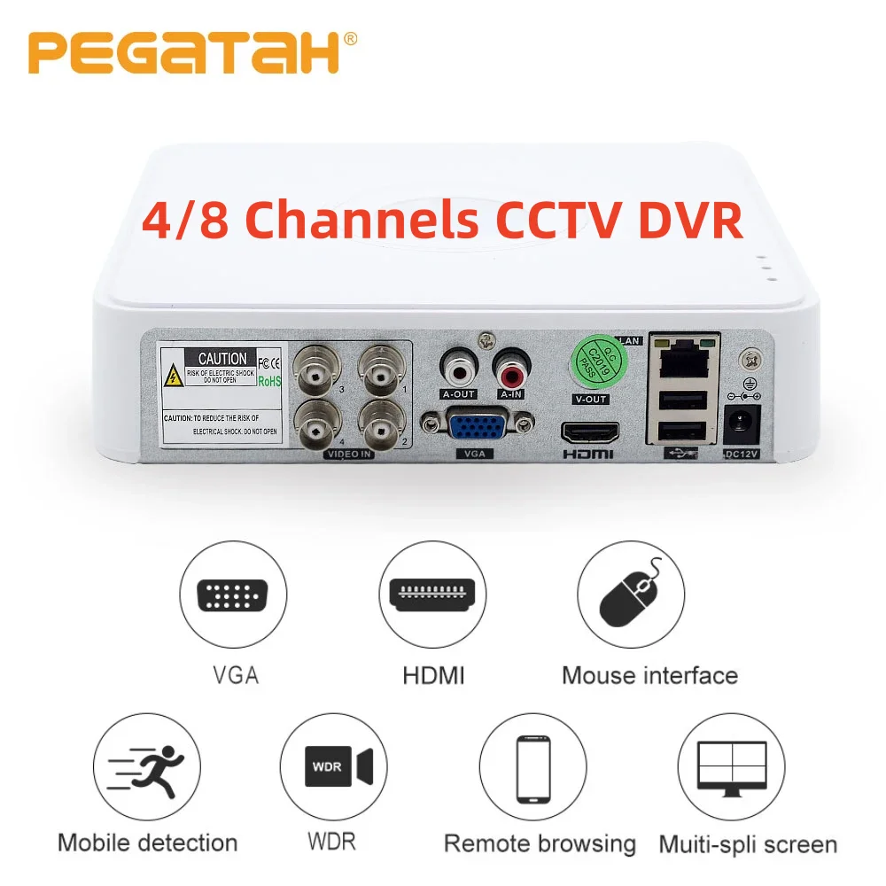 HD 5MP DVR 4/8 Channel CCTV AHD DVR AHD-N Hybrid DVR 960P DVR 5in1 Video Recorder For AHD TVI CVI CVBS Analog Camera IP Camera