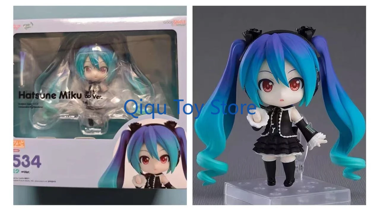 

In Stock GSC Clay Man 2534 Hatsune Miku ∞ Infinite Gothic Dress Q Version Hand-made Stock