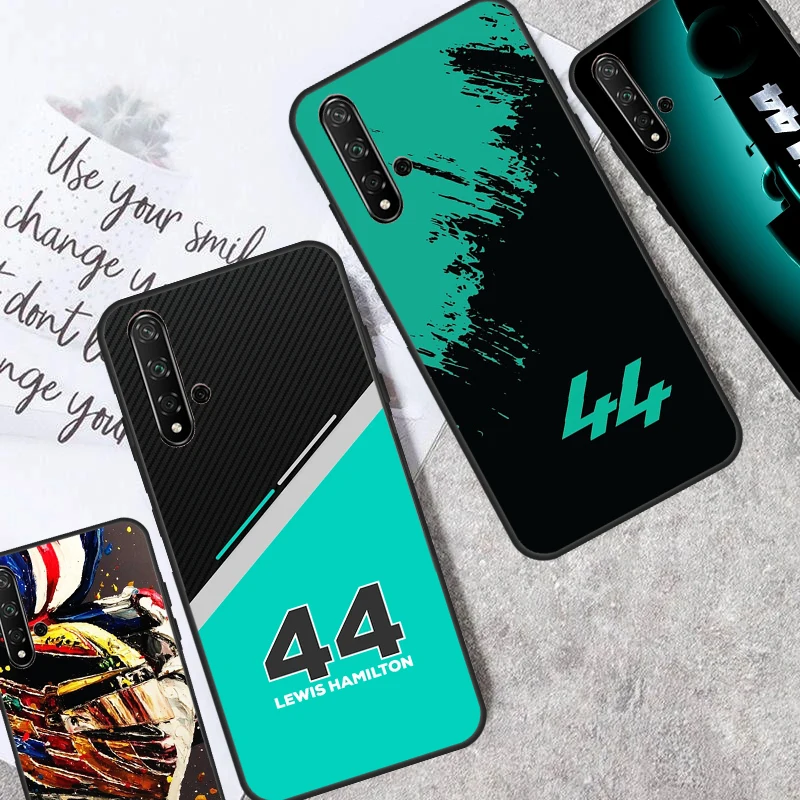 F1 Lewis Hamilton 44 Case For Huawei Nova 11 Pro 11i 8i 3i 9 10 SE 5T Y60 Y61 Y70 Y90 Y91 P20 P30 P40 Lite Cover